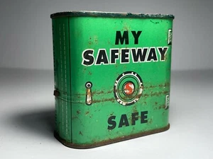 Vintage Safeway Safe Coin Bank Tin - Picture 1 of 6