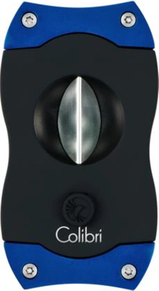 Colibri Zigarrenschneider (V-Cut / Kerbschnitt) schwarz/blau