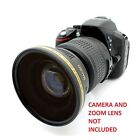 0.43X Fisheye Lens W/ Macro For Canon Eos Cameras T6i T6s Sl1 T5i T5 T3 T3i -New