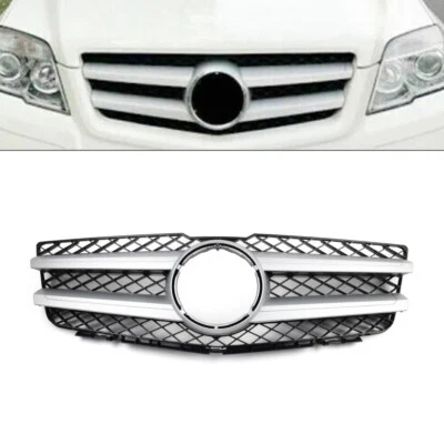 Front Hood Bumper Grille For Mercedes Benz GLK Class X204 GLK350 2008-2012 - Image 1 of 4