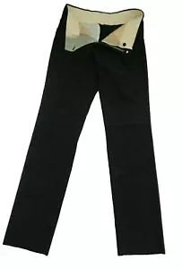 Pantaloni PAUL SMITH MAINLINE Uomo SOTTILI 32 Nero Grigio Righe Argento - Foto 1 di 3