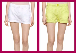 Calvin Klein Jeans ~ Linen Patch Pocket Women's Shorts $50 NWT - Picture 1 of 3