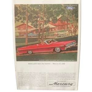 Vintage 1965 Mercury Uphill Seems Like Downhill Ad Advertisement - Picture 1 of 4