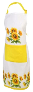 New!  COLOURFUL SUNFLOWERS APRON - Picture 1 of 2