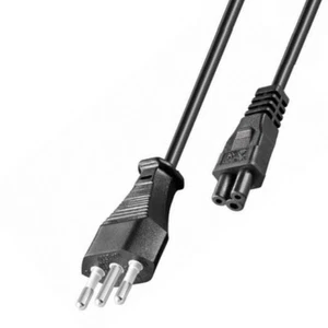 TRUSTECH CAVO ALIMENTAZIONE TRIPOLARE 3 POLI SPINA EUROPEA C5 1,2m PER NOTEBOOK - Afbeelding 1 van 3