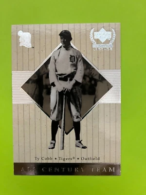 UD Century Legends All Century Team Insert 1999 #AC2 Ty Cobb Detroit Tigers NrMt Foto 1 de 2