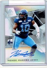 2021 SP Game Used Edition CFL - Autographs Henoc Muamba #A-MU Toronto