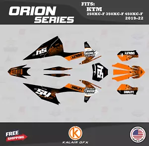 Graphics Kit for KTM 250XC-F 350XC-F 450XC-F (2019-2022) Orion - ORANGE - Foto 1 di 6