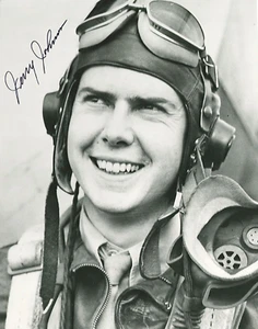 Gerald Johnson Signed 8x10 Photo WWII 56th FG Ace 16.5V (d) Zemke's Wolfpack 8AF - Picture 1 of 1
