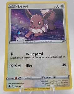 Pokémon TCG - Eevee SWSH127 - Black Star Promo - Cosmos Holo Rare - NM/M - Picture 1 of 2