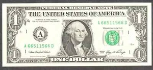 $1 2006 FRN Radar Serial 66511566 Superb Gem - Picture 1 of 1