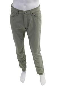 Brax Feel Good Mens Cotton Flat Front Modern Fit Straight Pants Green Size 32X34 - Imagen 1 de 6