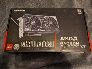 ASROCK AMD Radeon RX 9060 XT Challenger 16GB GDDR6 Graphics Card - Afbeelding 1 van 2