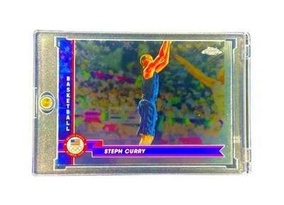Steph Curry RARA TARJETA DE INVERSIÓN OLÍMPICA SP - EQUIPO EE. UU. Foto 1 de 4