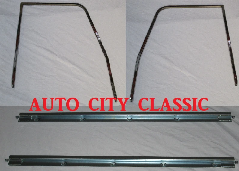 Juego de 4 marcos de vidrio cromados para puerta de camioneta Chevrolet GMC 1947-1950 Foto 1 de 1