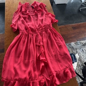 Prabal Gurung Damen Prabal Rüschen Rot Kleid 6 - Bild 1 von 7