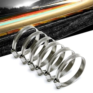 6X HPS Stainless Steel Embossed Hose Clamp, Range: 1-9/16" - 2-1/4" (40mm-57mm) - Picture 1 of 3