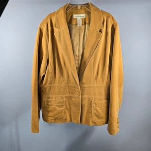 Jones New York Sport Blazer Damen XL Gold Sand Farbe 3 Knopf Jacke (P-20) - Bild 1 von 6