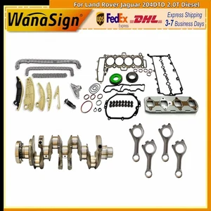 Crankshaft Timing Chain Head Gasket Set For Land Rover Jaguar 204DTD 2.0T Diesel - Picture 1 of 7