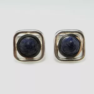 Vintage Silver Cufflinks with Box Unique Mens Cuff Links - Bild 1 von 7