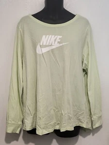 Nike Women Sportswear Essentials Long-Sleeve Logo T-Shirt Women Sz XXL Workout - Picture 1 of 8