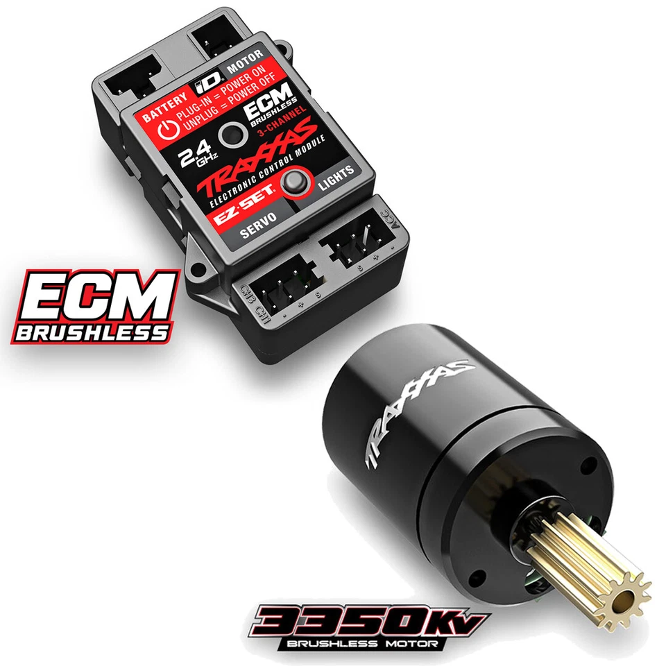 Traxxas 6250 - TRX-4M Brushless System w/ 3350kV Motor & 3-Channel ECM