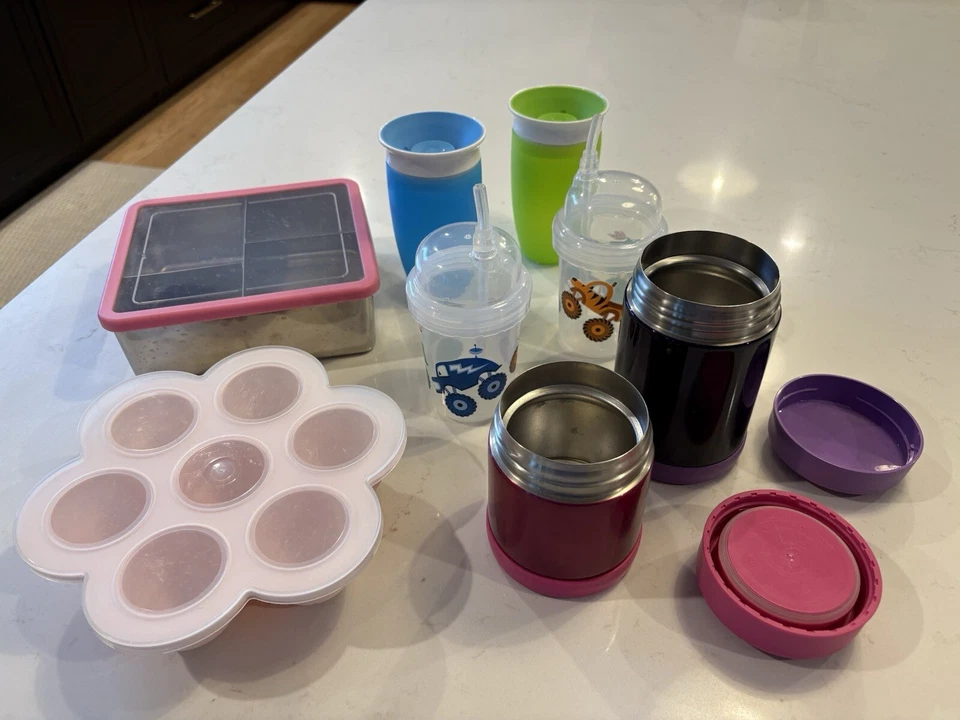 Lote de bocadillos para niños - Pottery Barn, molde de silicona, termo - 8 artículos  Foto 1 de 1