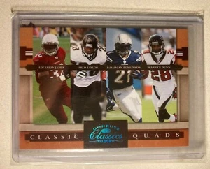 Tomlinson/Edgerrin James #/25 Classic Quads Platinum 2008 Taylor LaDainian SP LT - Picture 1 of 3