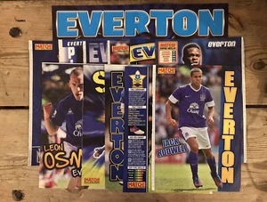 12x Foto Poster Giocatore EVERTON FC Rivista Calcio Shoot Match - Foto 1 di 5
