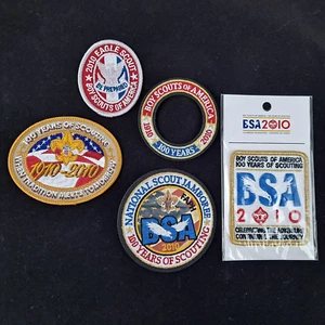 Boy Scouts of America 2010 Centennial 5 Patch Set, NEW! - Picture 1 of 2