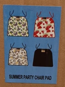Set of 4 Home Collection Summer Chair Pads, 15x13.75 in. Choose 1 from 5 Designs - Picture 1 of 7