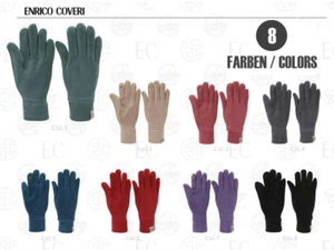 Enrico Coveri Touchscreen Handschuhe Fingerhandschuhe Fleece Winter Damen Herren - Bild 1 von 14