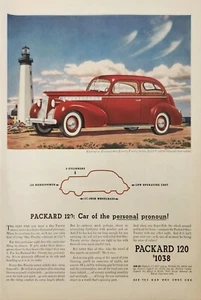 1940 Packard red Car Vintage ad car of the personal pronoun - Picture 1 of 1