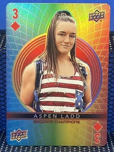 2022 UD Goodwin Champions ASPEN LADD 3  Diamond Playing Card MMA - Picture 1 of 2