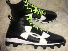 Crampons de football noirs Under Armour UA 001 concasseur RM hommes Z US 15 NEUFS