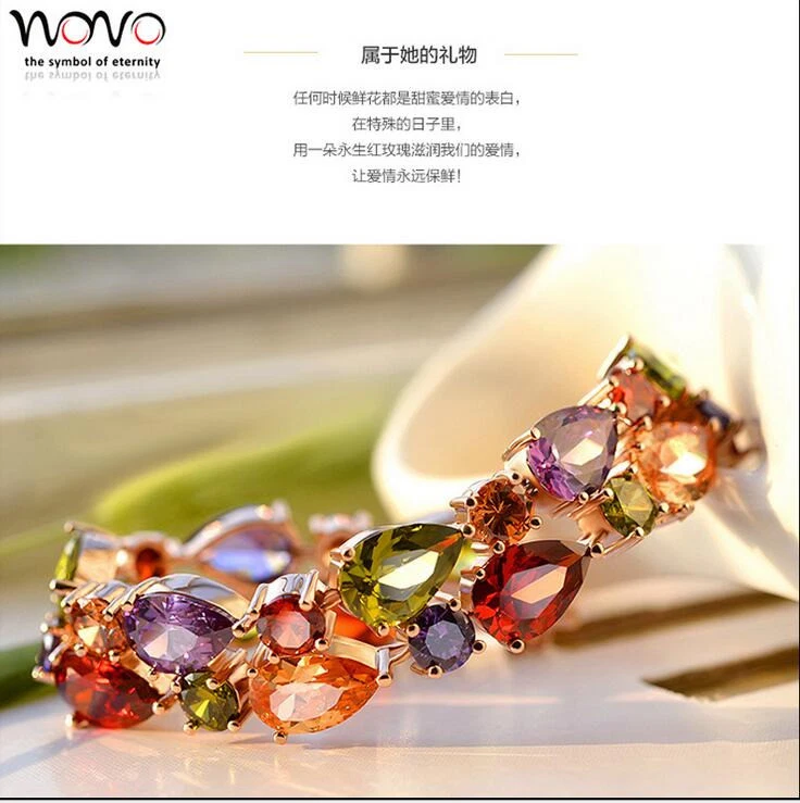 Mona Lisa Natural Shiny Amethyst Garnet Peridot Gemstone Silver Charm Bracelets - Image 1 of 4