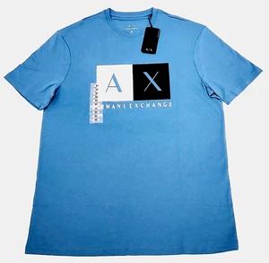 Armani Exchange T-shirt Men's Color Light Blue Size M (NEW ORIGINAL WITH TAGS) - Picture 1 of 2