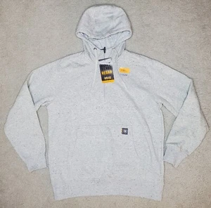 Ariat Men's Rebar Workman Heather Grey 1/4 Zip Hoodie Water Resistant SZ M NEW - Picture 1 of 8
