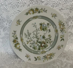 Royal Doulton Vintage TONKIN Green Floral 10” Dinner Plate ~ MINT - Picture 1 of 8
