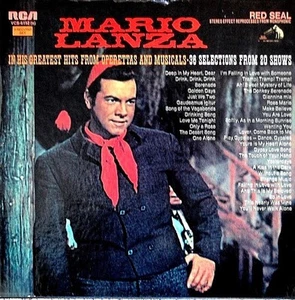 MARIO LANZA "GREATEST HITS FROM OPERETTAS AND MUSICALS" (3 lps) QUALITY USED LP - Picture 1 of 1