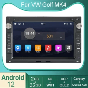 Für VW Polo 9N Golf Jetta MK4 Passat B5 T5 7" Autoradio GPS Navi 4G DAB+ Carplay - Bild 1 von 13