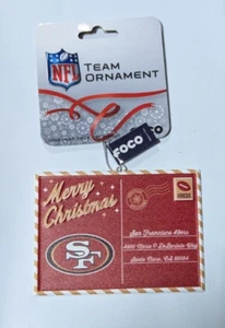 San Francisco 49ers Christmas Tree Holiday Ornament - Postcard - Metal - Picture 1 of 1