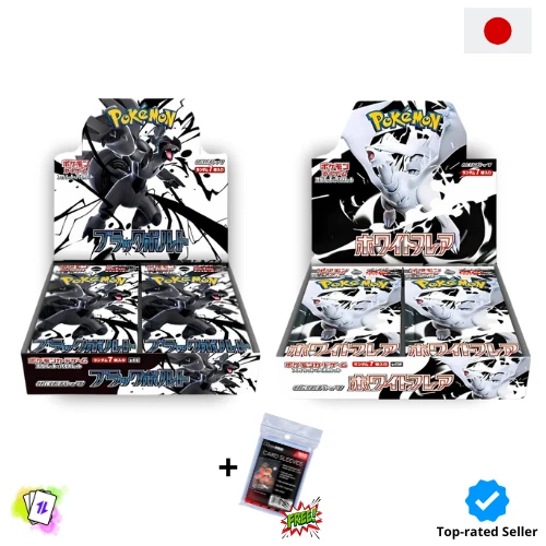 Pokemon Black Bolt + White Flare sv11W Booster Box SEALED Japanese