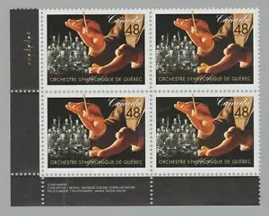 2002 Canada SC# 1968 LL - Quebec Symphony Orchestra Plate Block M-NH Lot # 3521c - Picture 1 of 1