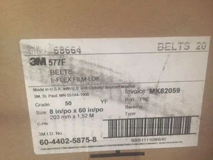 (Box of 20) 3M (577F) L-FLEX FILM-LOK 68664 8 in/po x 60 in/po grade 50 - Picture 1 of 1