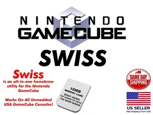 +SWISS GameCube Memory Card Only Booting SWISS SD Loader SD2SP2 Plug and Play - Picture 1 of 1