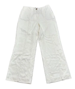 Ann Taylor Beige Linen Blend Pants Pintuck Pants Lined Petite 10P Wide Leg - Picture 1 of 7