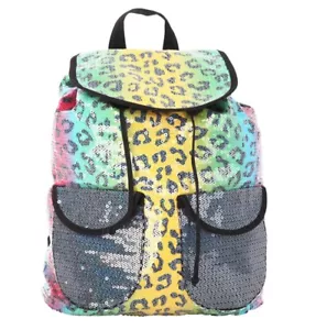 rainbow Cheetah backpack Back To School Sale Must Have Cute Girl Things - Picture 1 of 2