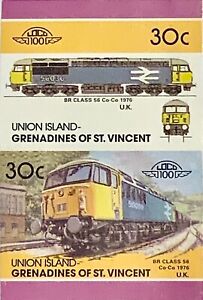 St. Vincent Union #Mi142v-Mi143v MNH 1986 UK CoCo BR 56 Train Locomotive [25v]