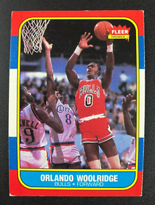 1986 Fleer Basketball #130 Orlando Woolridge Basketball Chicago Bulls - EX
